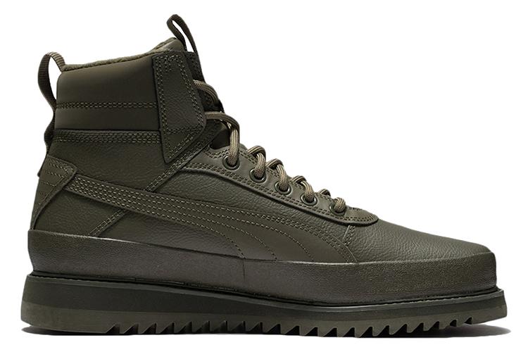 Спортивные кеды унисекс PUMA Desierto V2 Wtr Rubber High Top зеленые, 36 EU