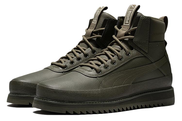 Спортивные кеды унисекс PUMA Desierto V2 Wtr Rubber High Top зеленые, 36 EU