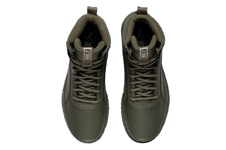 Спортивные кеды унисекс PUMA Desierto V2 Wtr Rubber High Top зеленые, 36 EU