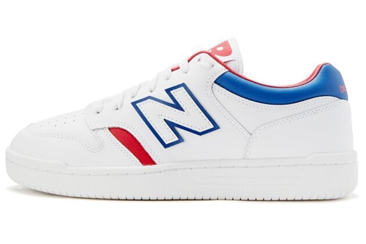 Кроссовки унисекс New Balance 480 Low белые, красные, синие