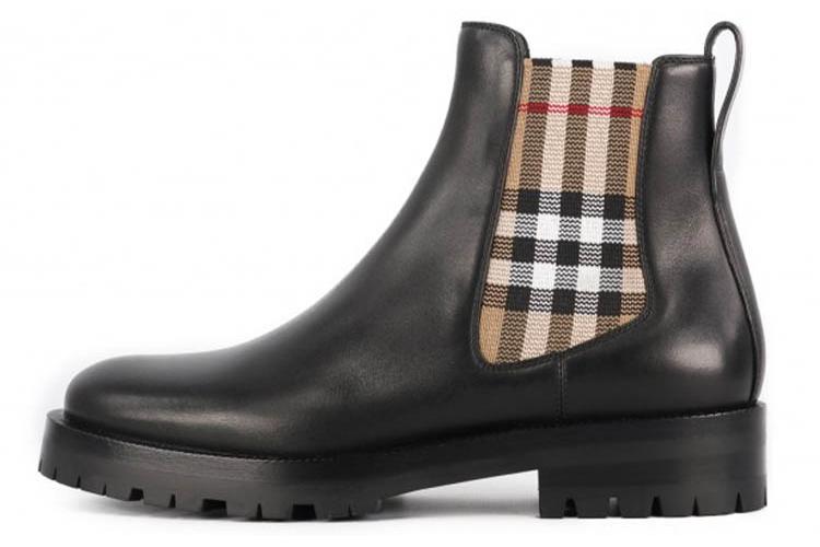 Ботинки женские Burberry Chelsea Boots черные