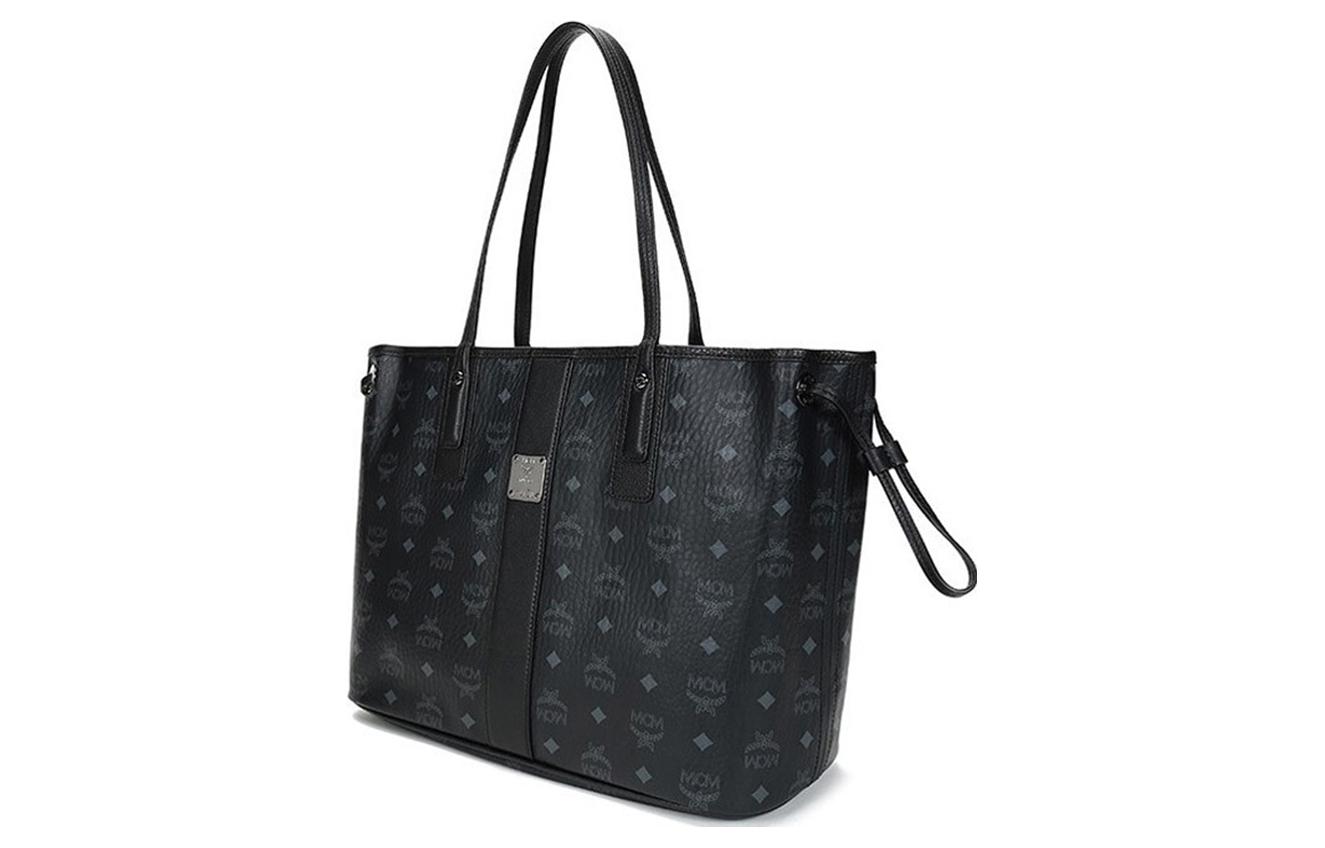 Сумка мужская MCM Liz Visetos черно-серая