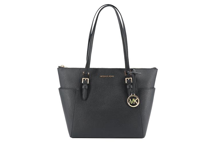 Плечевая сумка женская MICHAEL KORS 35T0GCFT7L-BLACK черная, золотая