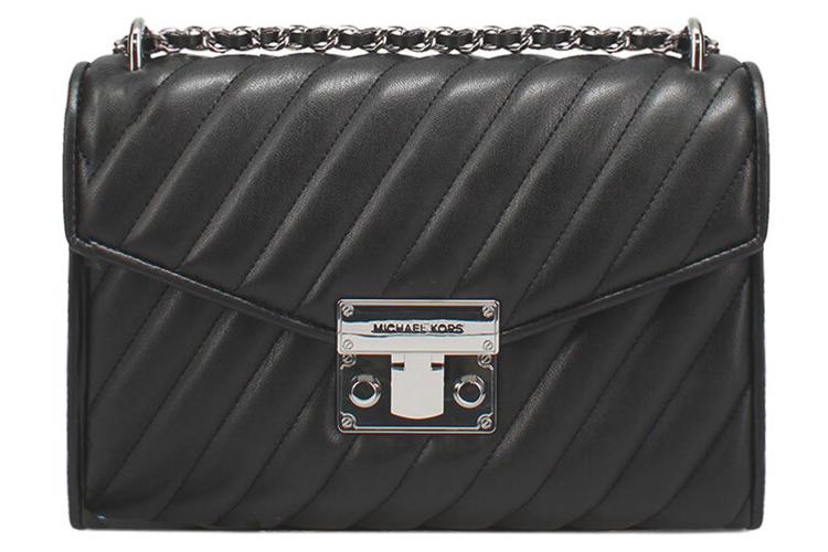 Сумка женская MICHAEL KORS Rose черная, среднего размера