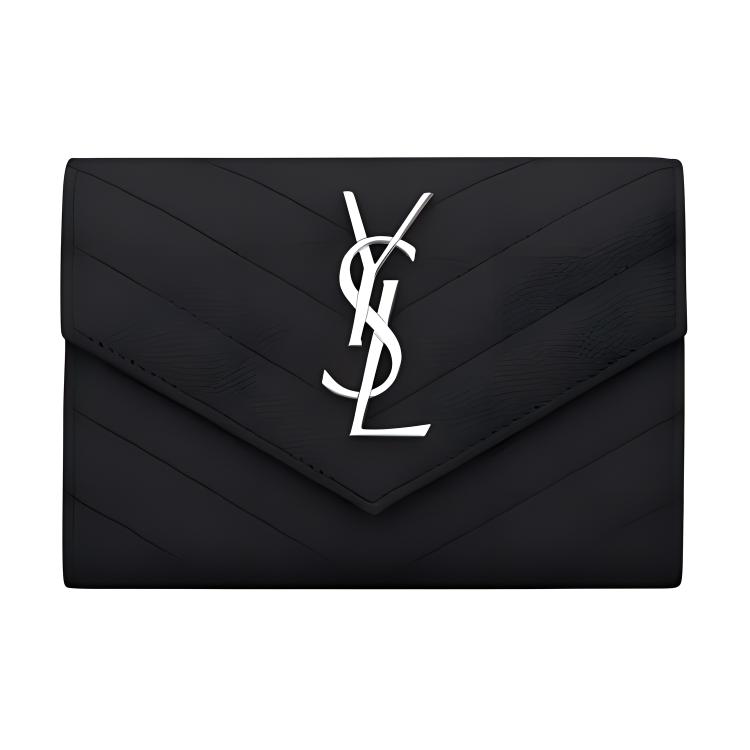 Кошелек женский SAINT LAURENT 414404-BOW02-1000 черный