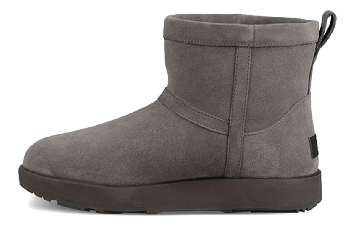 Снежные ботинки женские UGG Classic Mini Waterproof серые, 36 EU