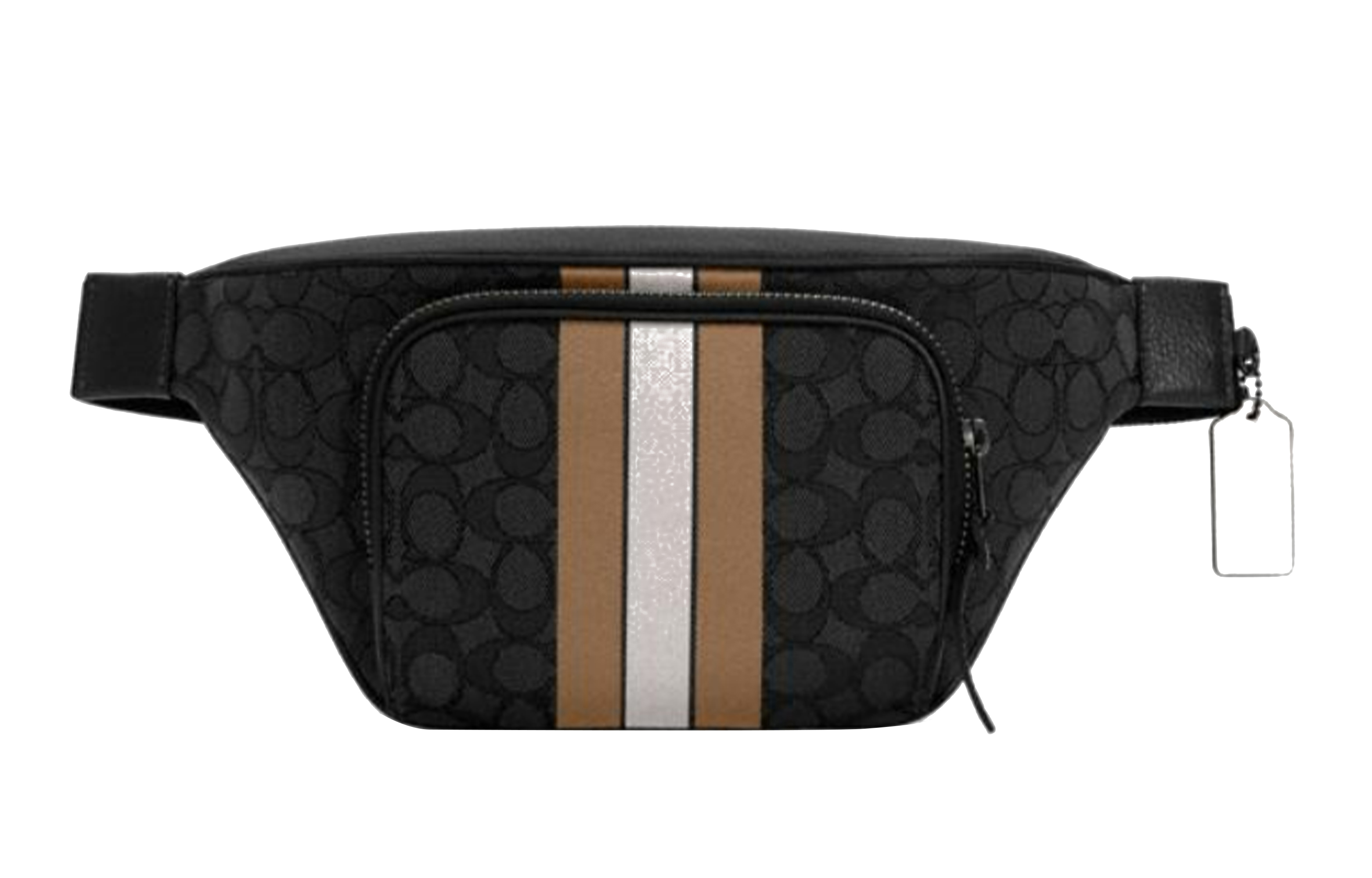 Поясная сумка мужская COACH Thompson Jacquard черная