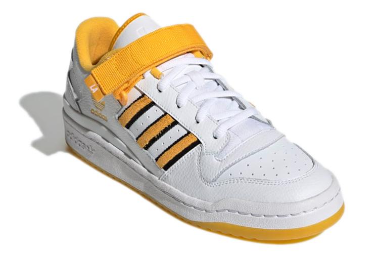 Кроссовки унисекс Adidas Forum Low Los Angeles белые-желтые, 43 1/3 EU