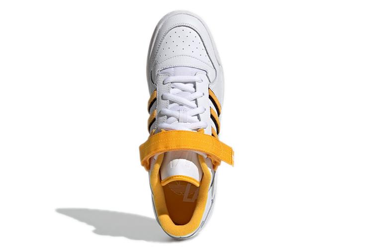 Кроссовки унисекс Adidas Forum Low Los Angeles белые-желтые, 43 1/3 EU