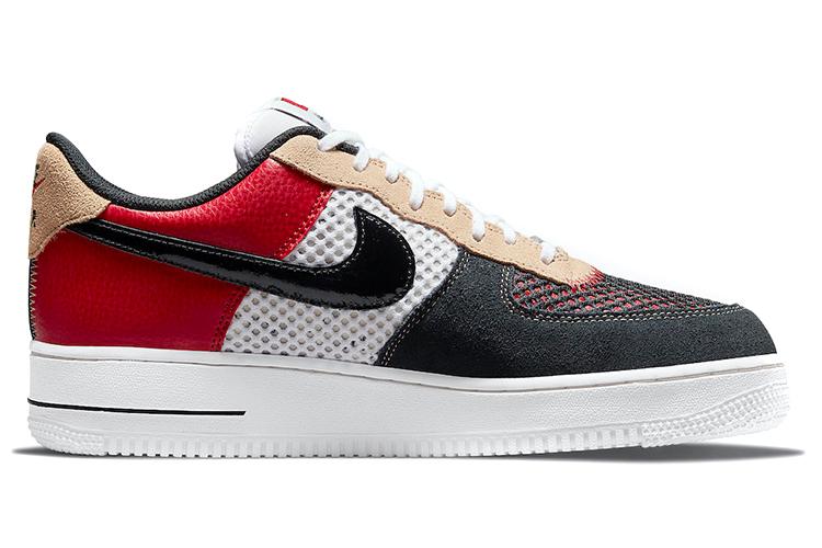 Кроссовки унисекс Nike Air Force 1 Low '07 LV8 gym red black, 40 EU
