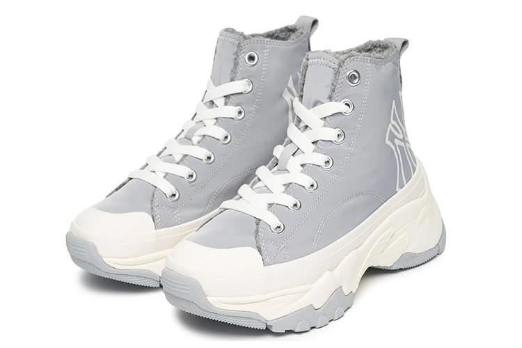 Кеды унисекс MLB Chunky High серые, 42 EU