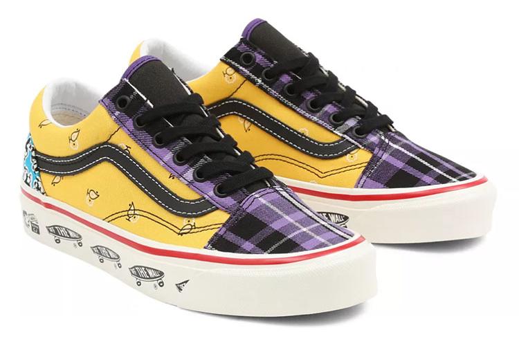 Кеды унисекс Vans Anaheim Factory Old Skool purple/yellow