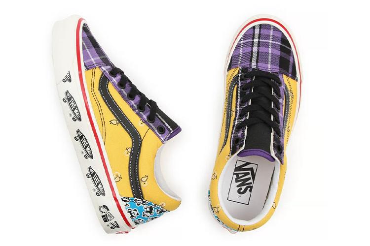 Кеды унисекс Vans Anaheim Factory Old Skool purple/yellow