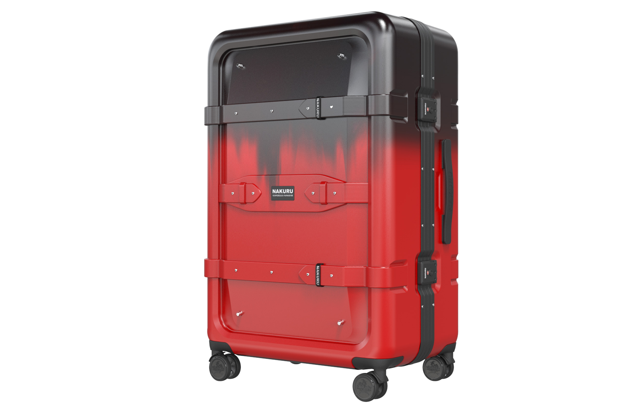 Чемодан унисекс NAKURU YWD-2141 черный, 20 Inch