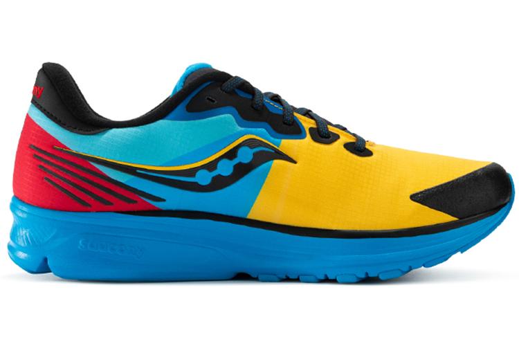 Кроссовки мужские Saucony Ride 14 Runshield желтые-голубые, 43 EU