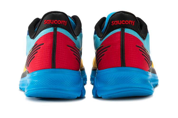 Кроссовки мужские Saucony Ride 14 Runshield желтые-голубые, 43 EU
