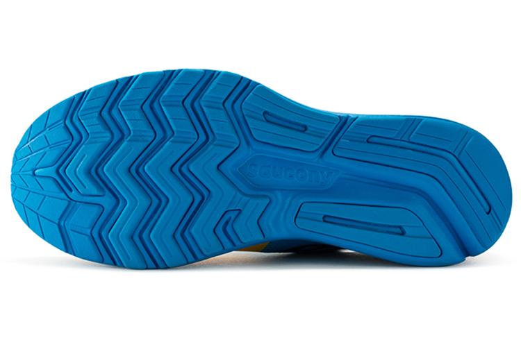 Кроссовки мужские Saucony Ride 14 Runshield желтые-голубые, 43 EU