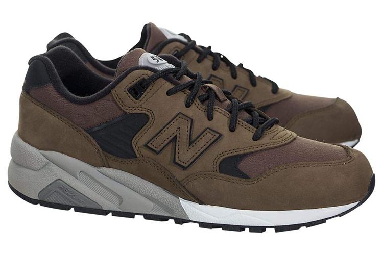Кроссовки мужские New Balance 580 Elite коричневые, 44.5 EU