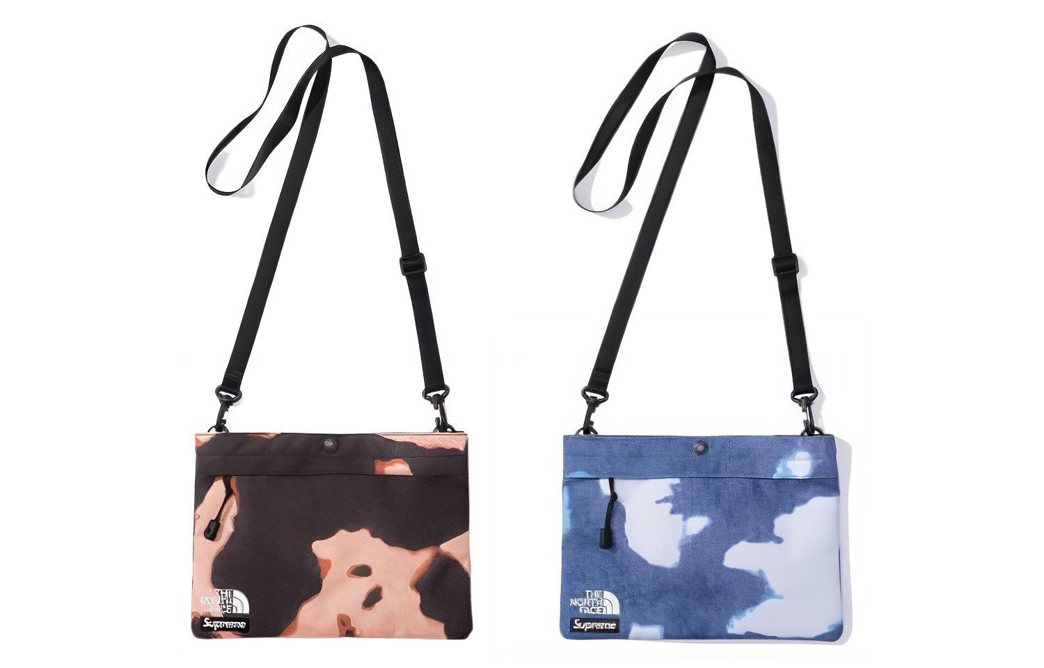 Сумка унисекс Supreme × The North Face Collaboration коричневая и синяя