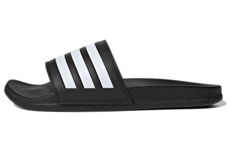 Шлепанцы унисекс Adidas Adilette Comfort Slide черные, белые, 40 2/3 EU