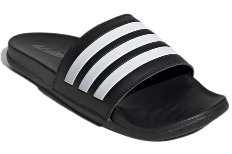 Шлепанцы унисекс Adidas Adilette Comfort Slide черные, белые, 40 2/3 EU