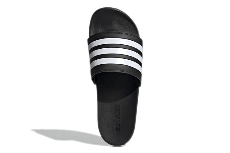 Шлепанцы унисекс Adidas Adilette Comfort Slide черные, белые, 40 2/3 EU