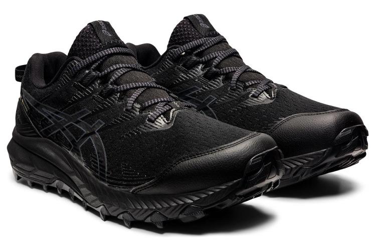 Трейл-беговые кроссовки мужские ASICS GEL-TRABUCO 10 GTX черные, 42 EU