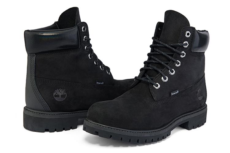 Ботинки мужские Timberland Премиум 6 Inch Waterproof Wide Fit черные nubuck, 44.5 EU