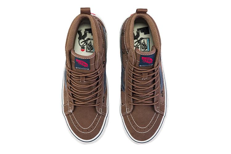 Кроссовки унисекс Vans Sk8 Hi Mte 1 коричневые, 41 EU