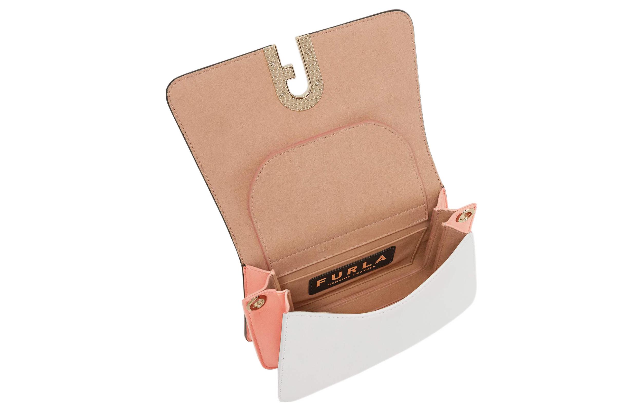 Сумка женская Furla Roman черно-белая