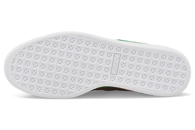 Кроссовки унисекс PUMA Minecraft X Suede коричневые-зеленые, 43 EU