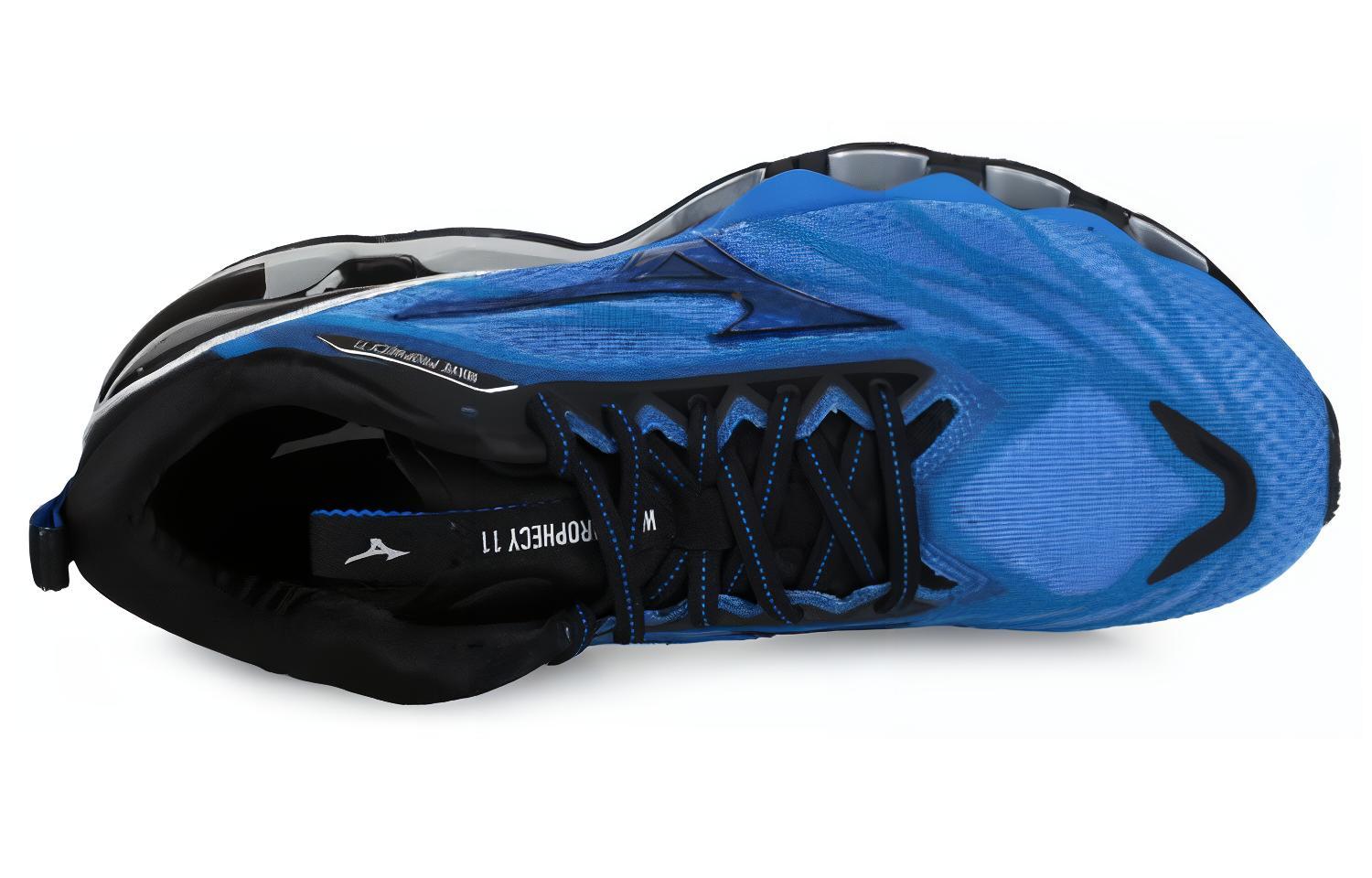 Кроссовки мужские Mizuno Wave Prophecy 11 синий черный, 40 EU