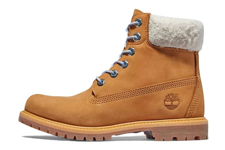 Ботинки женские Timberland Premium 6 Inch Waterproof Boot wheat nubuck and blue, 37 EU