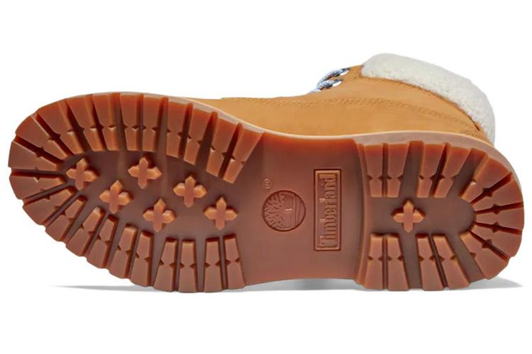 Ботинки женские Timberland Premium 6 Inch Waterproof Boot wheat nubuck and blue, 37 EU