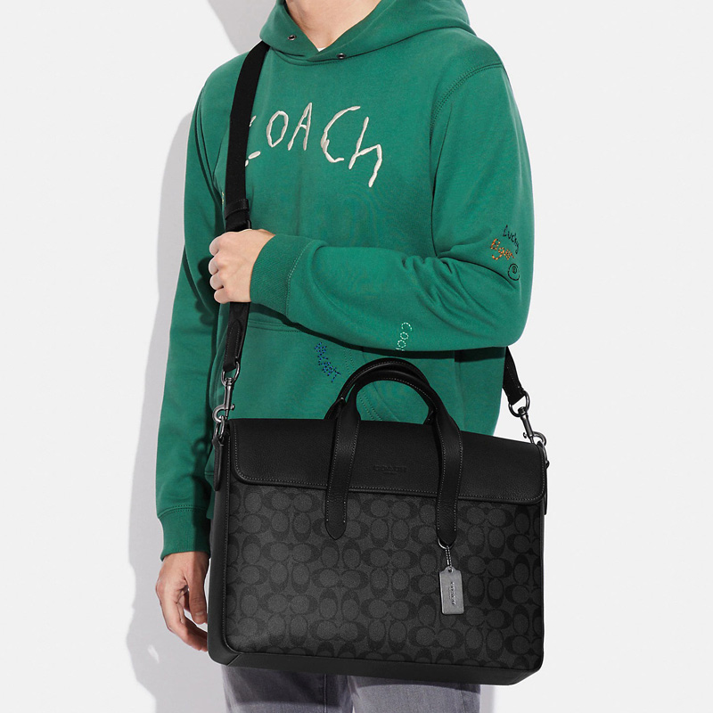 Сумка-папка мужская COACH Sullivan черная