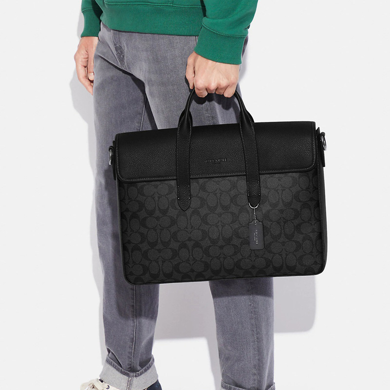 Сумка-папка мужская COACH Sullivan черная