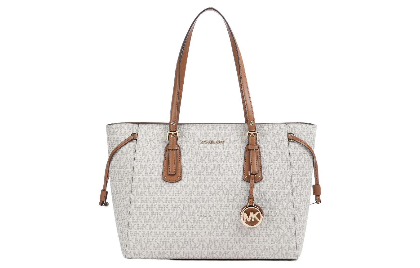 Сумка женская MICHAEL KORS Voyager через плечо vanilla white