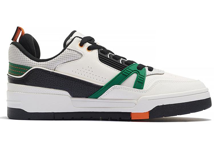 Кеды мужские LiNing 001 BTC белые и зелёные, 43.5 EU