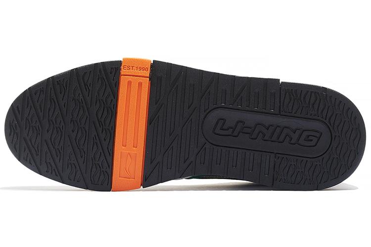 Кеды мужские LiNing 001 BTC белые и зелёные, 43.5 EU