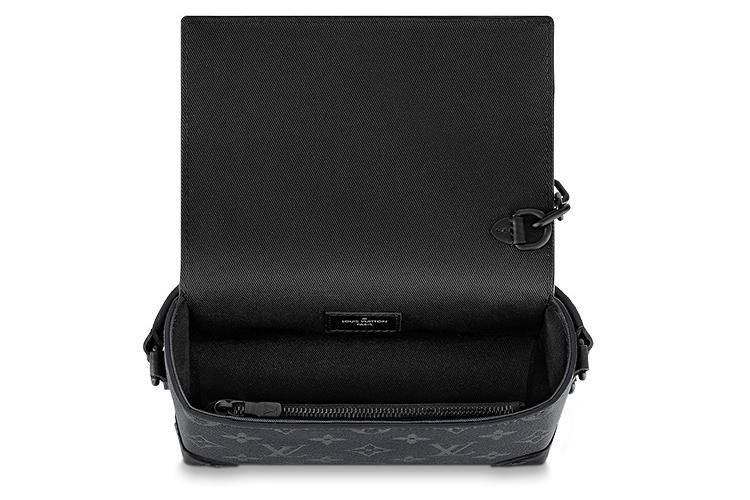 Сумка мужская LOUIS VUITTON Lv None черно-серая