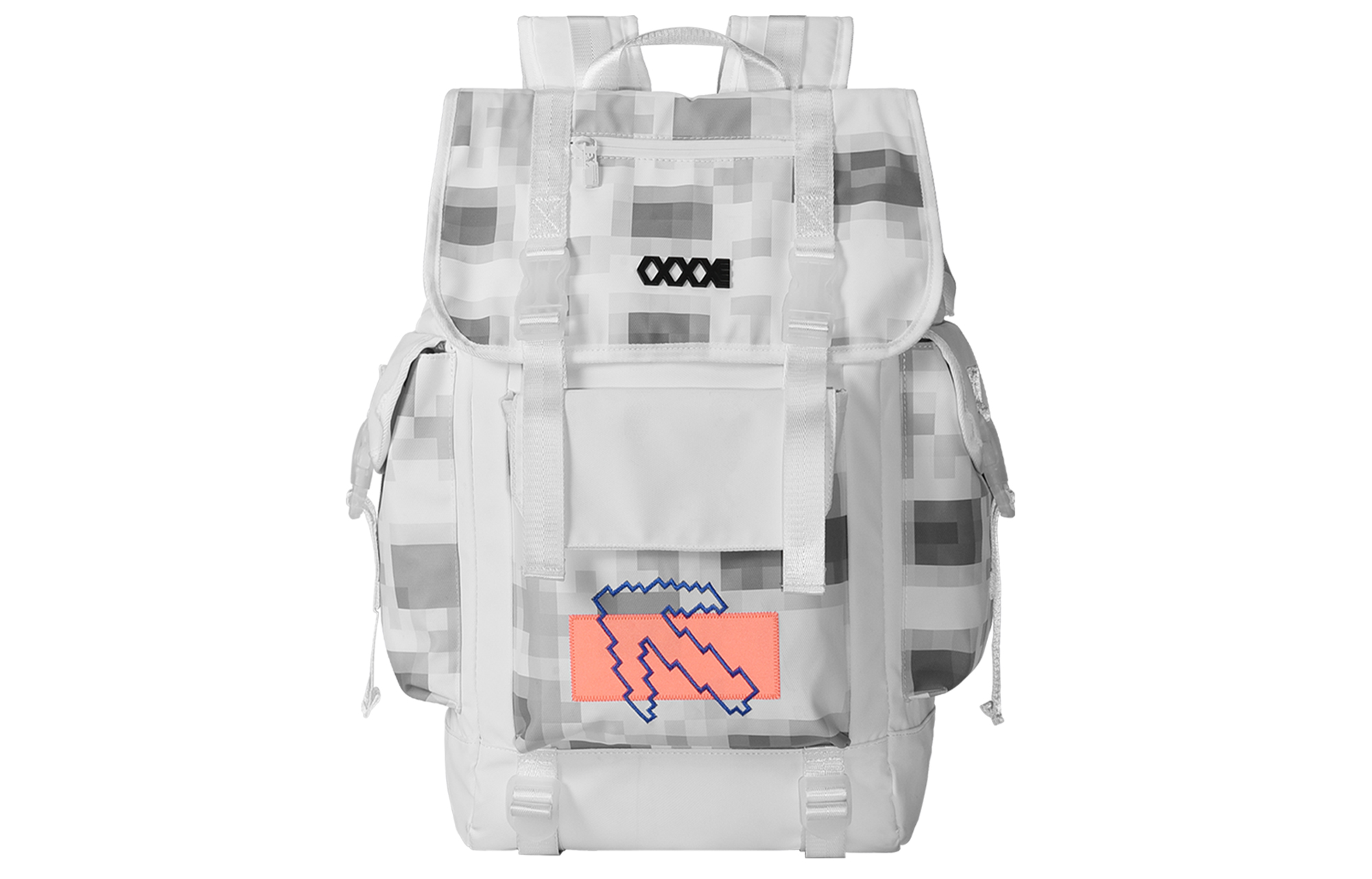 Рюкзак унисекс COEXISTENCE Mosaics Backpack Large белый, оранжевый