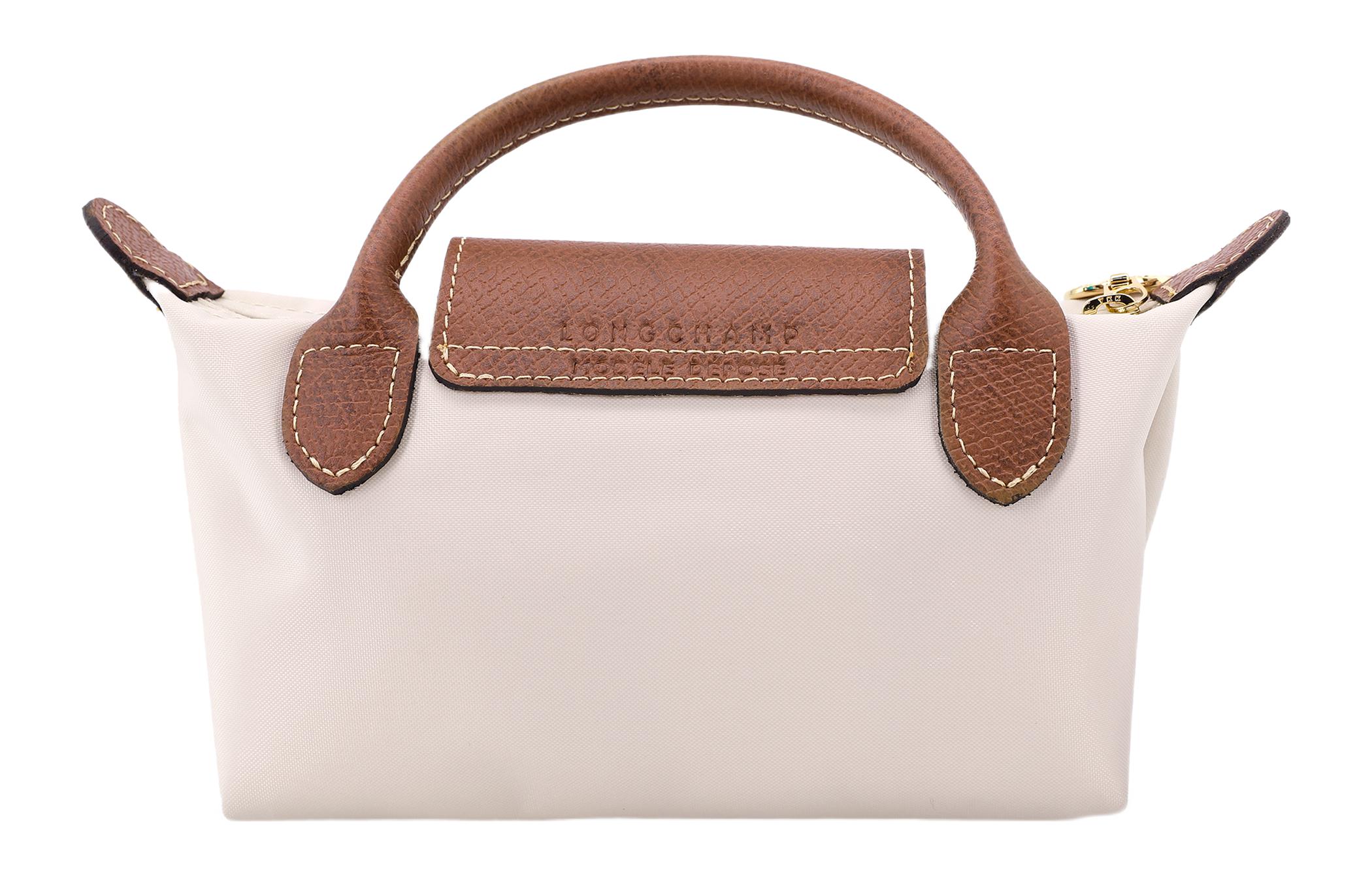 Сумка женская LONGCHAMP Le Pliage Original Pouch бежево-коричневая