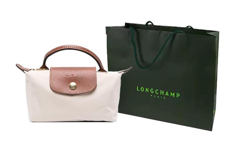 Сумка женская LONGCHAMP Le Pliage Original Pouch бежево-коричневая