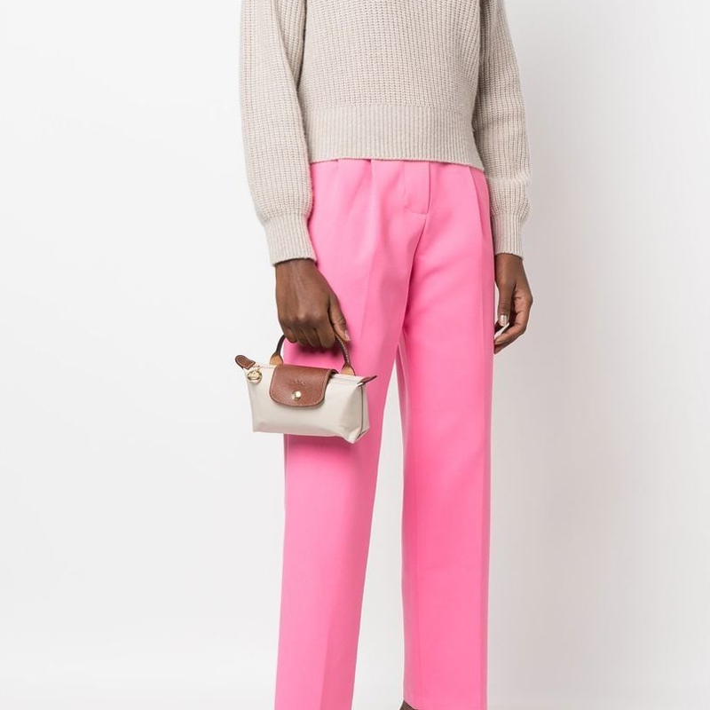 Сумка женская LONGCHAMP Le Pliage Original Pouch бежево-коричневая