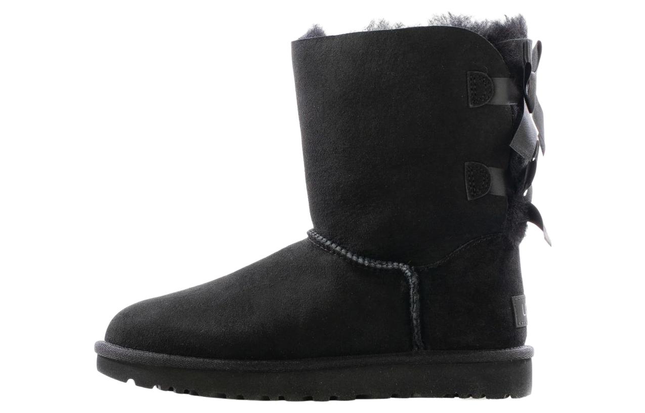 Угги женские UGG Mini Bailey Bow II Boot черные