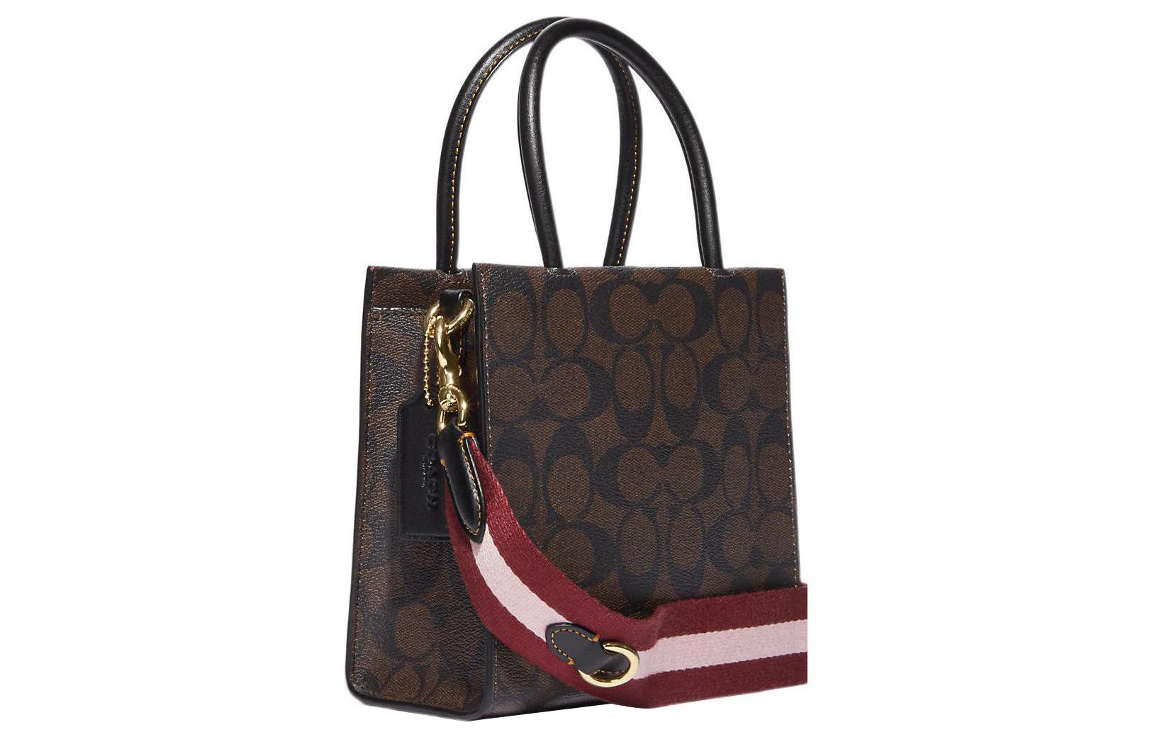 Сумка женская COACH Cally Patchwork темно-коричневая