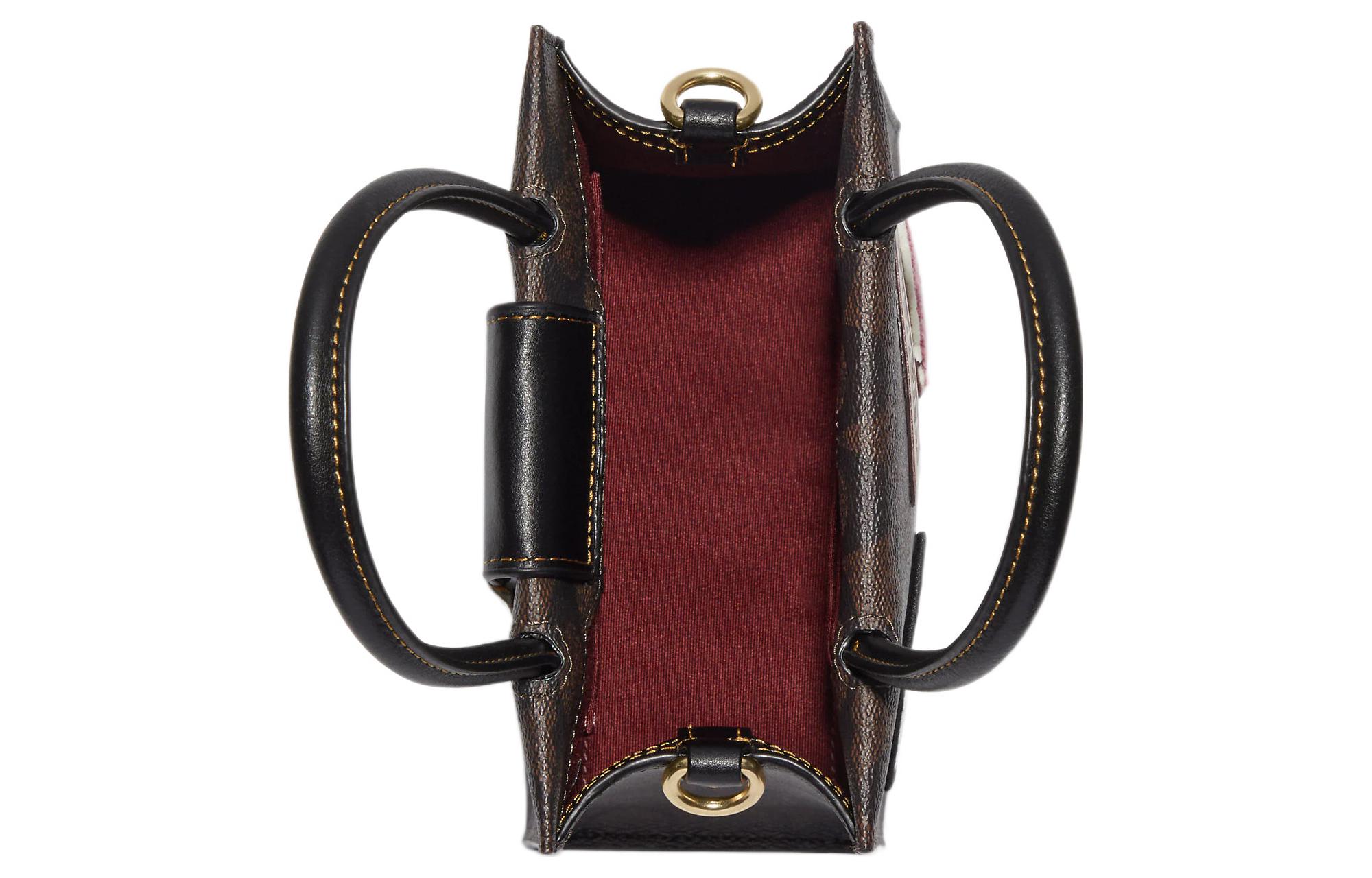 Сумка женская COACH Cally Patchwork темно-коричневая