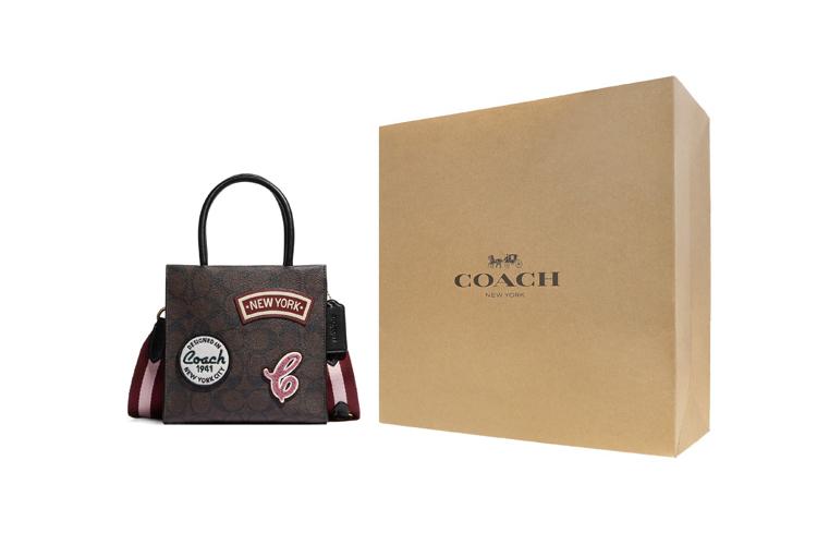 Сумка женская COACH Cally Patchwork темно-коричневая