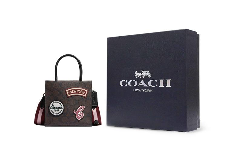 Сумка женская COACH Cally Patchwork темно-коричневая