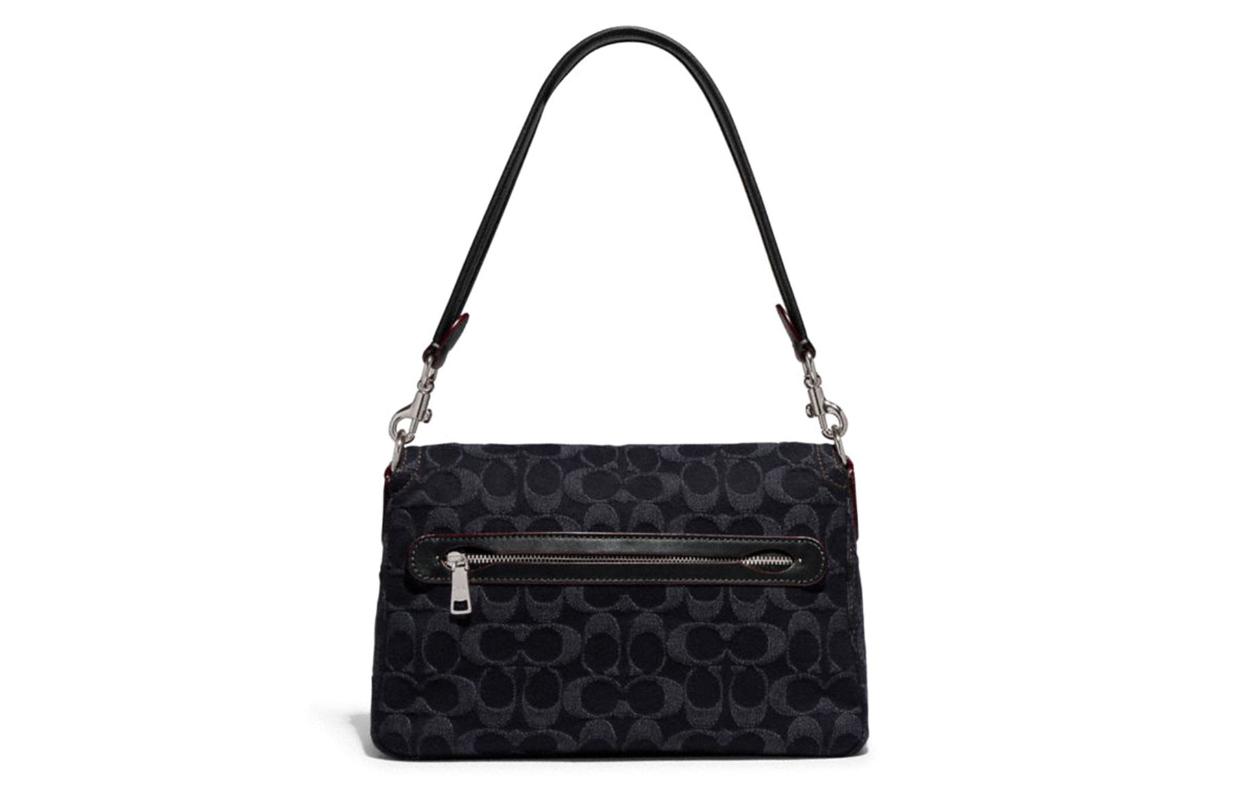 Сумка женская COACH Soft Tabby черная среднего размера